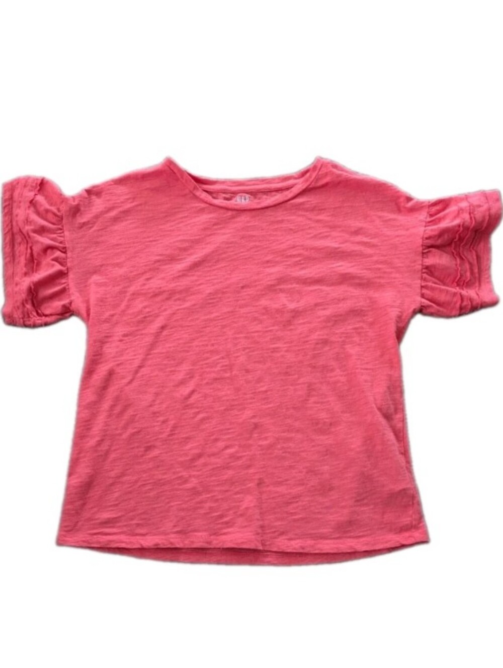 Gap Woman's Short Sleeve Pink Boxy Top 100% Cotton Size Small Oversized Fit
